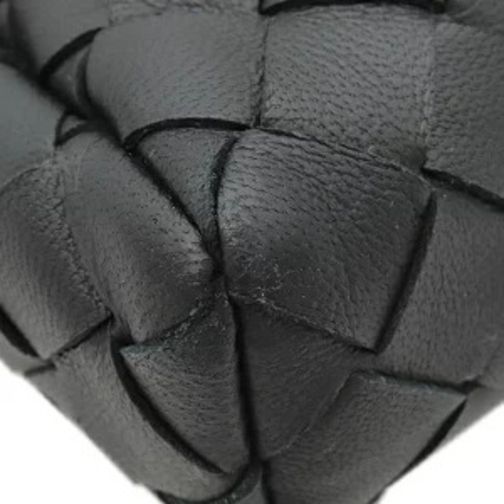 Bottega Veneta Intrecciato Clutch Bag Leather Black H - Picture 4 of 11
